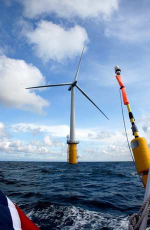 Hywind Floating turbine at sea WEB