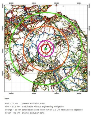 Exclusion zone  wind